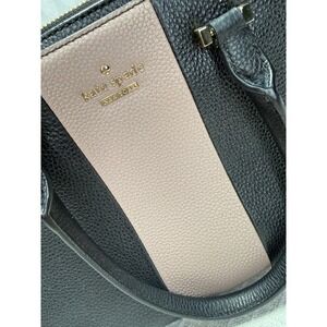 Kate Spade New York Black Pink Leather Satchel‎ Crossbody Bag Purse Top Handle